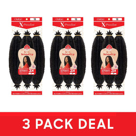 Outre Braids Twisted Up 16-inch tight, springy curls create lively movement.