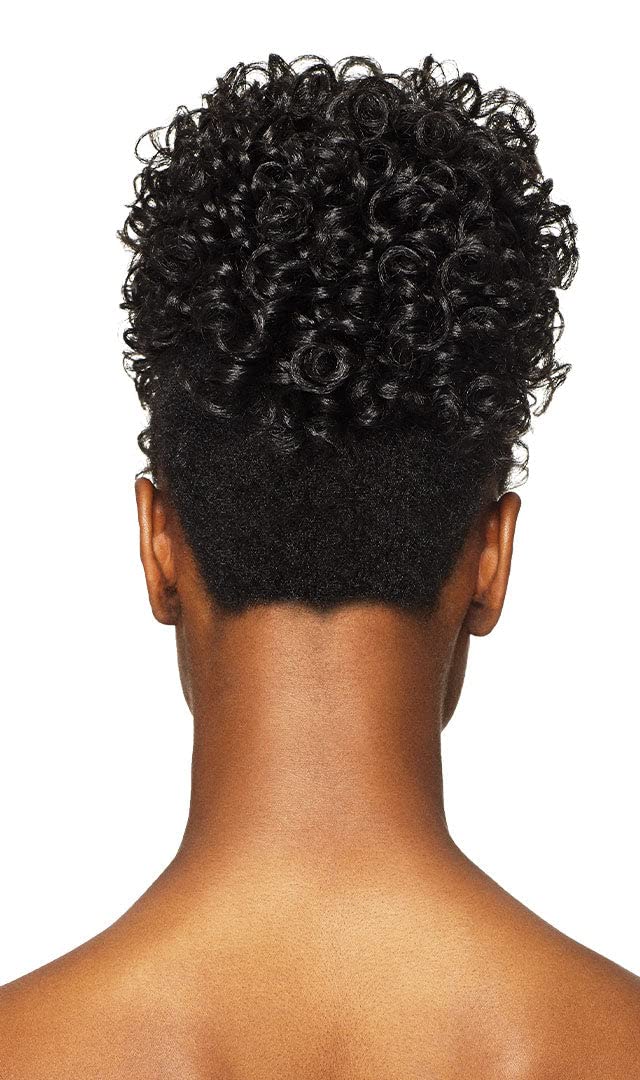 Outre Braids Pineapple Pony Softie back view demonstrates lightweight, comfortable attachment