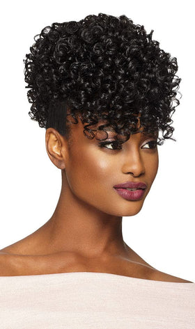 Outre Braids Pineapple Pony Softie front view highlights quick, secure styling for busy mornings