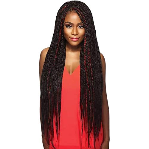 Outre Braids Xpression 3X 52-inch 1B Off Black pack four setup for versatile protective styling