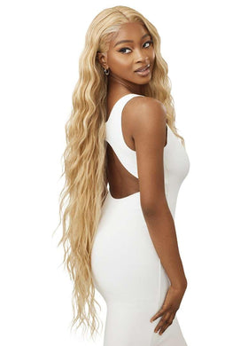 Outre Lorenza 1B melted hairline lace front wig for a seamless natural look