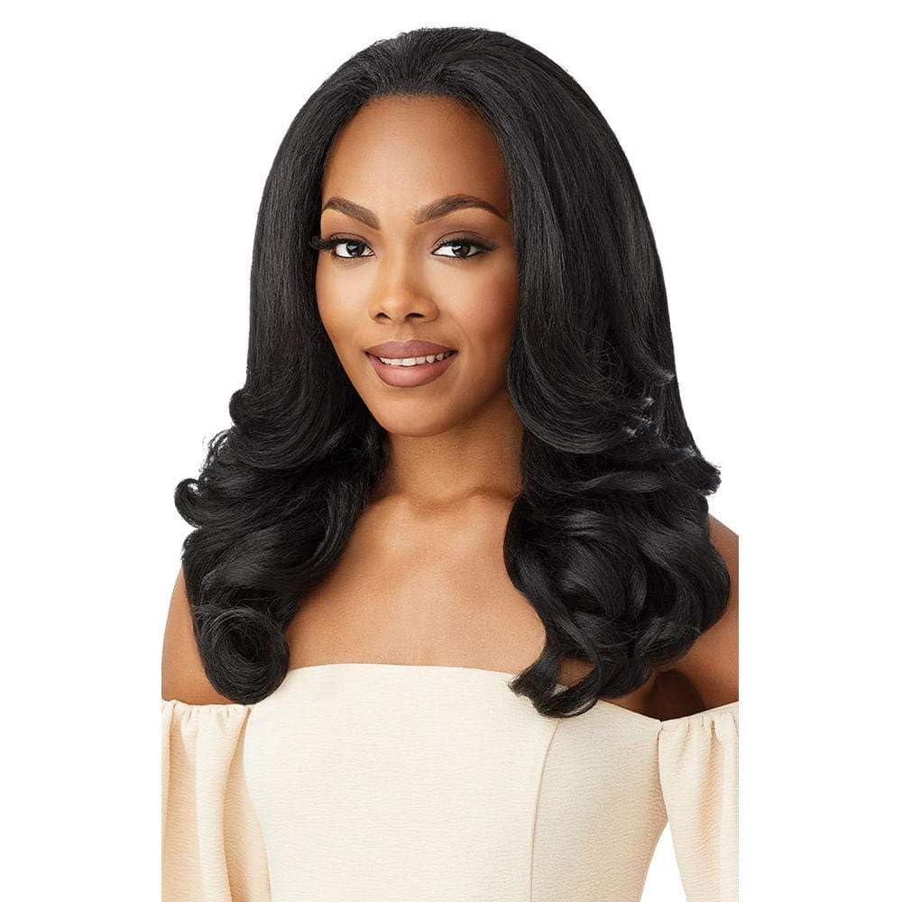 Outre NEESHA half-wig cap lays flat for seamless blending