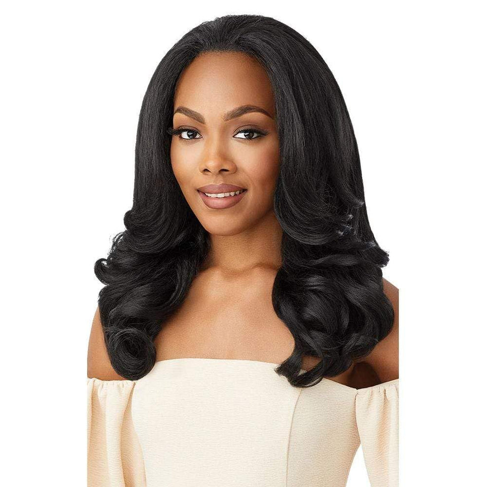 Outre NEESHA half-wig cap lays flat for seamless blending
