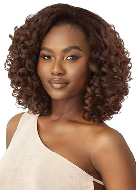 Outre Quick Weave Cypress front view shows natural texture and volume.