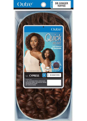 Outre Quick Weave Cypress heat styling ready fiber supports versatile looks.