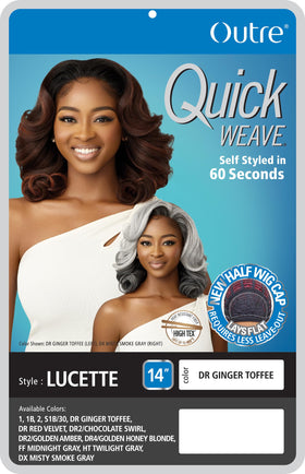 Outre Lucette side view showing flattering volume for daily wear