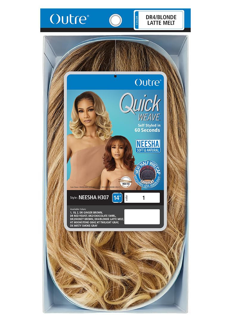 Outre Quick Weave Neesha H307 color-draped look for special occasions.