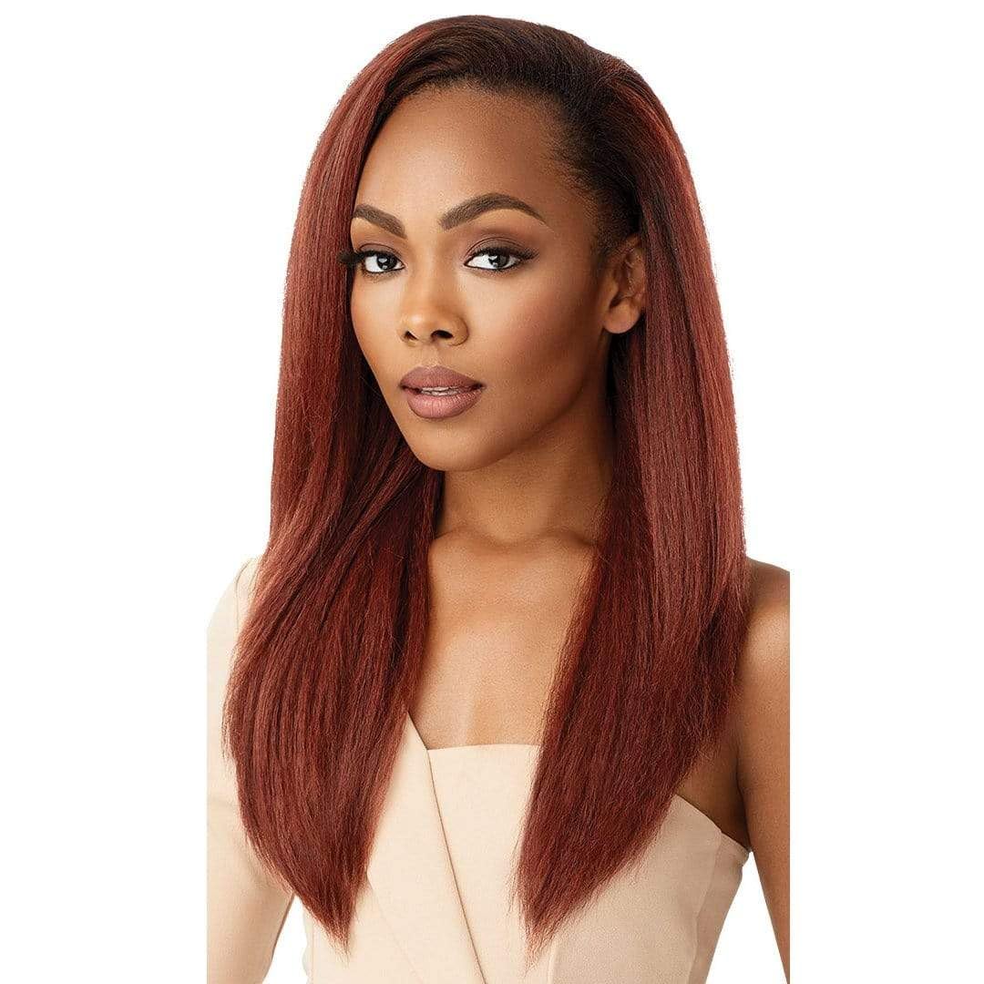 Outre Quick Weave Neesha half wig cap, 60-second transformation for fast styling