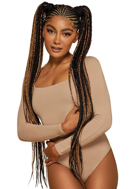 Quick install demo with Outre X-Pression 42-inch braid illustrating easy braiding process