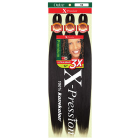 Outre X-Pression Braid pre-stretched 52-inch setup for quick, lightweight styling.