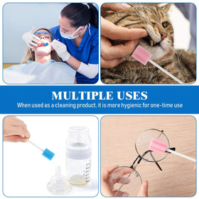 Multi-ridge design on Outus swabs helps access tight areas