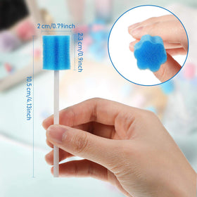 Soft open-hole sponge on Outus swabs for gentle cleaning