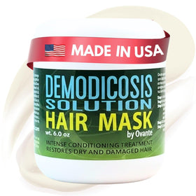 OVANTE Demodex Mask bottle pour may help calm itching on demodex-prone scalps