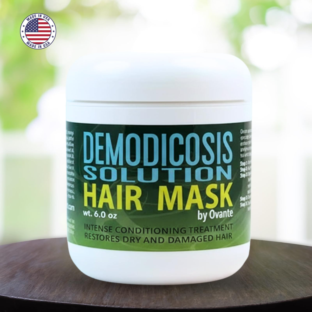 OVANTE Demodex Mask jar spread supports deep scalp nourishment and texture improvement
