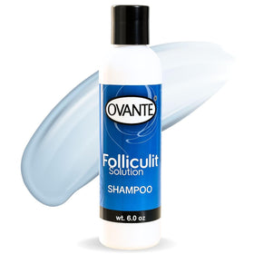 OVANTE Folliculit Shampoo bottle front with clean design and easy grip cap.
