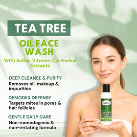 OVANTE Tea Tree Oil Cleanser skincare routine shot for daily use