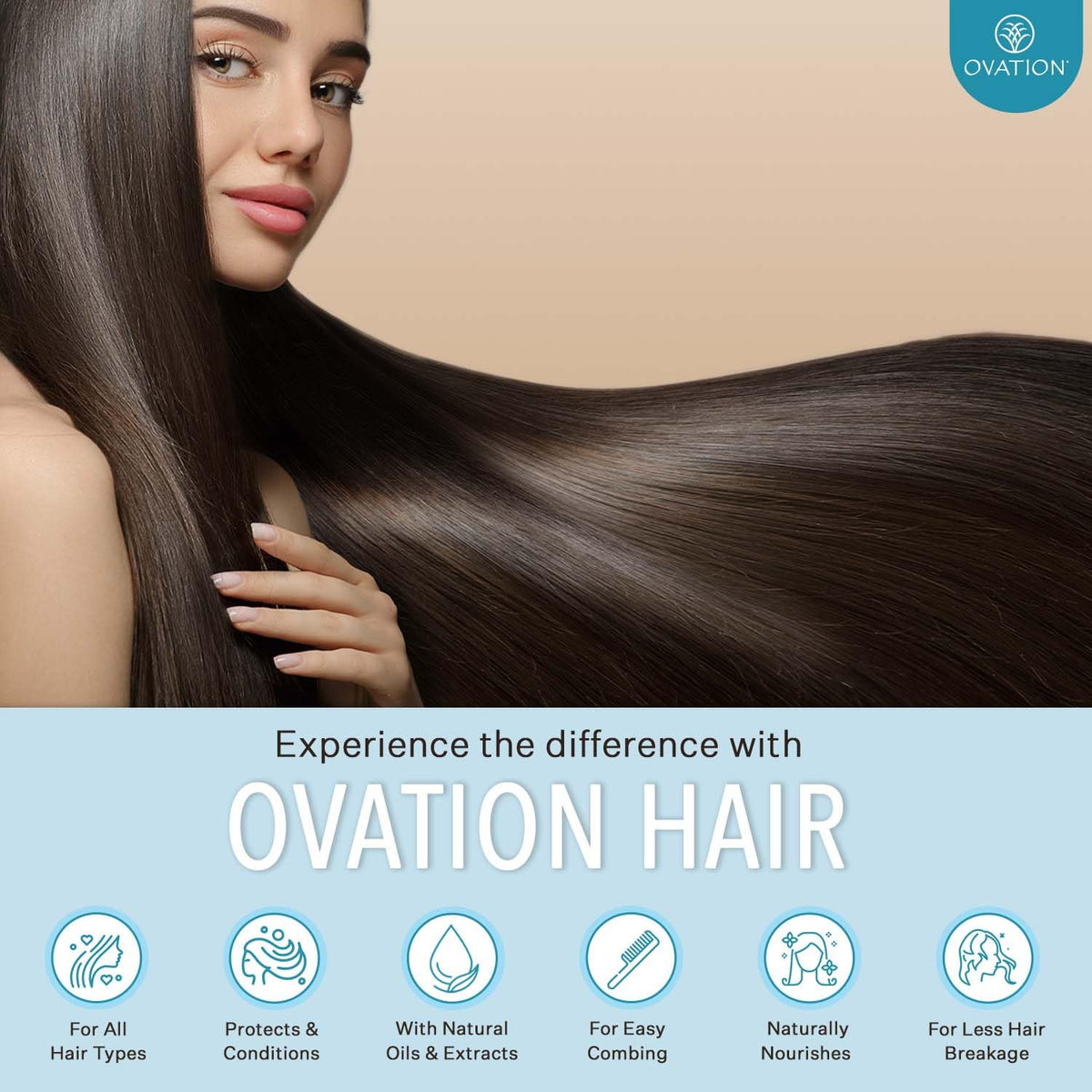 Ovation Color Protection Shampoo daily-use scenario shows safe cleanse for color-treated hair