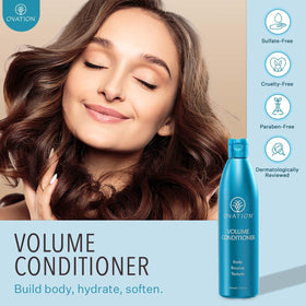 Ovation Hair Volume Conditioner foam lather ready to rinse for lift
