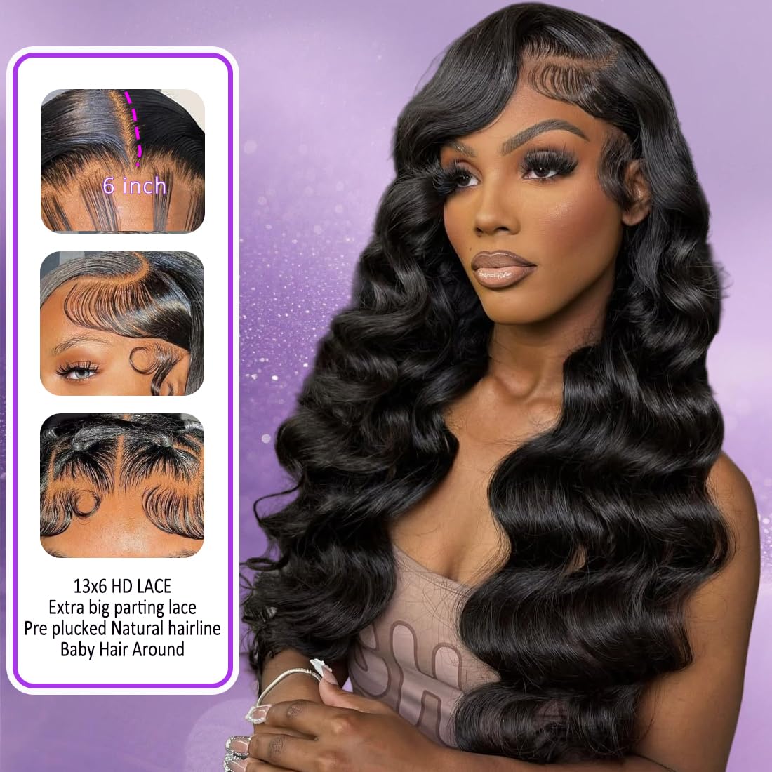 OVEOOZ baby hair pre-plucked line creates a natural hairline