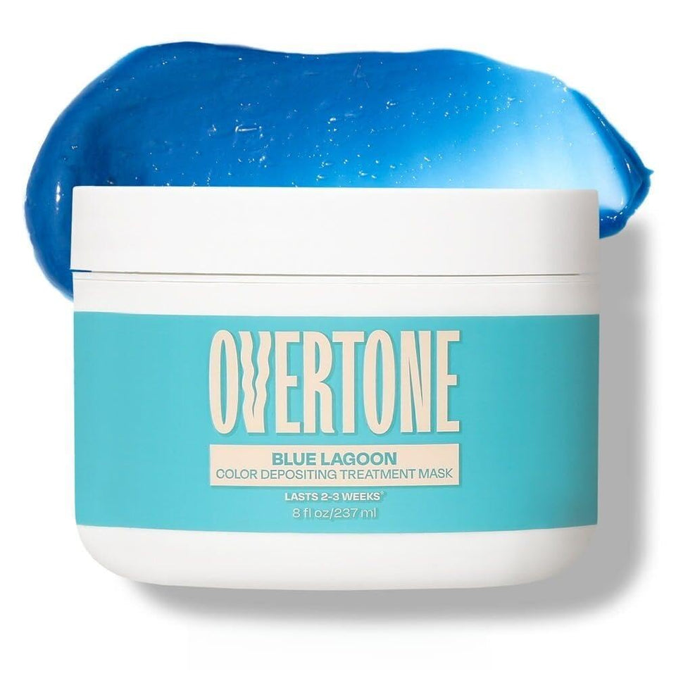 Overtone Blue Lagoon bottle showing vibrant color for at-home use