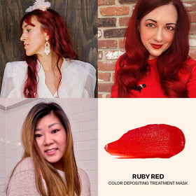 Overtone Ruby Red dispenser demonstrates easy daily color refresh