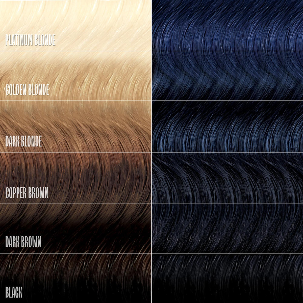 Hair after application showing vibrant Indigo Iris shine