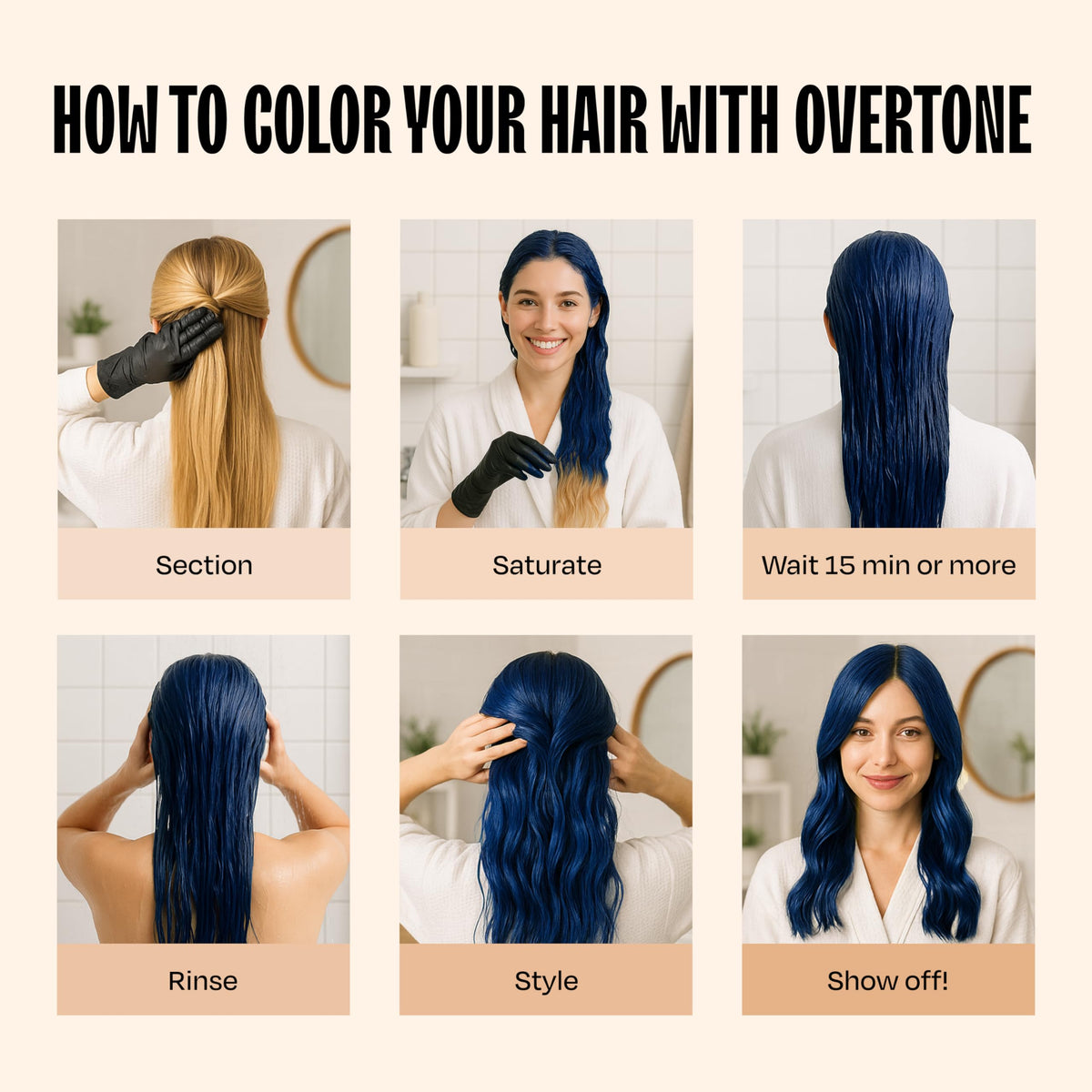 Color-depositing Indigo Iris hair mask delivering even coverage
