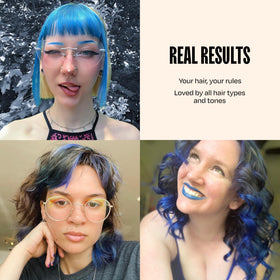Overtone Indigo Iris suited for all hair types and textures