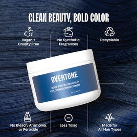 Ingredients like shea butter and coconut oil in Indigo Iris formula