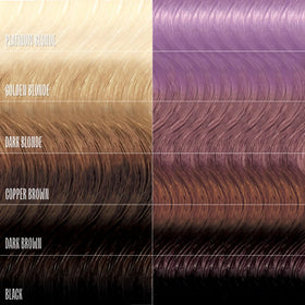 Applying Overtone Lilac Lotus to damp hair deposits color daily.