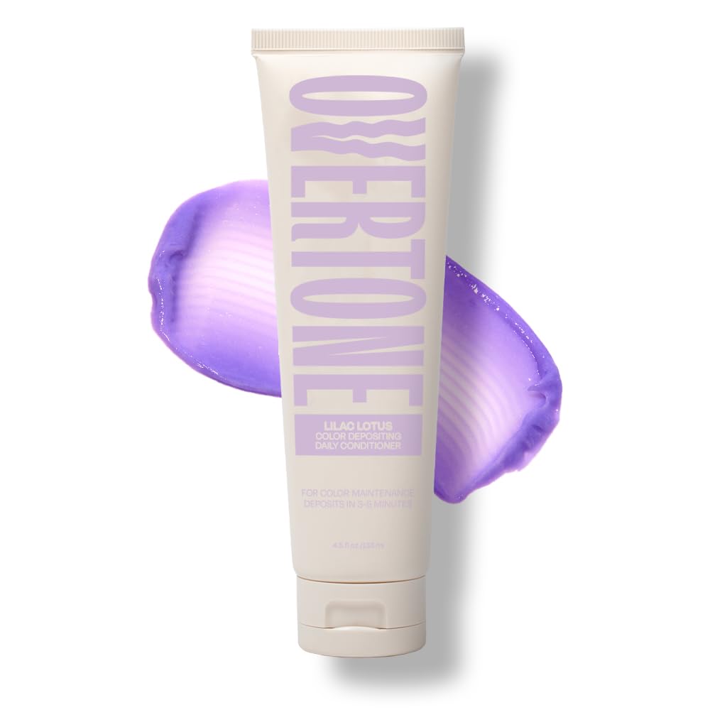 Overtone Lilac Lotus bottle ready for vibrant color refresh.