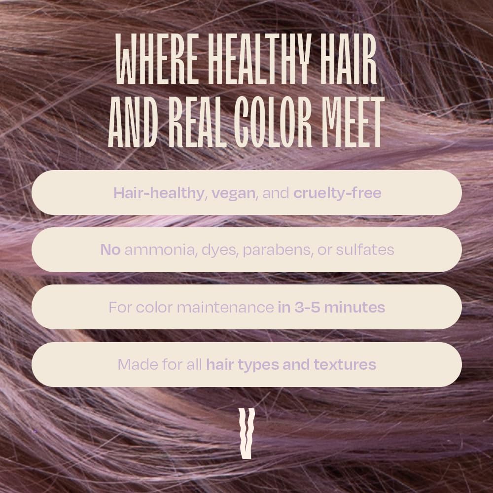 Packaging emphasizes vegan, cruelty-free color care.