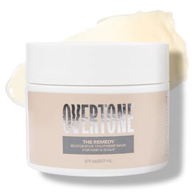 oVertone Remedy bottle pour restores moisture for all hair types