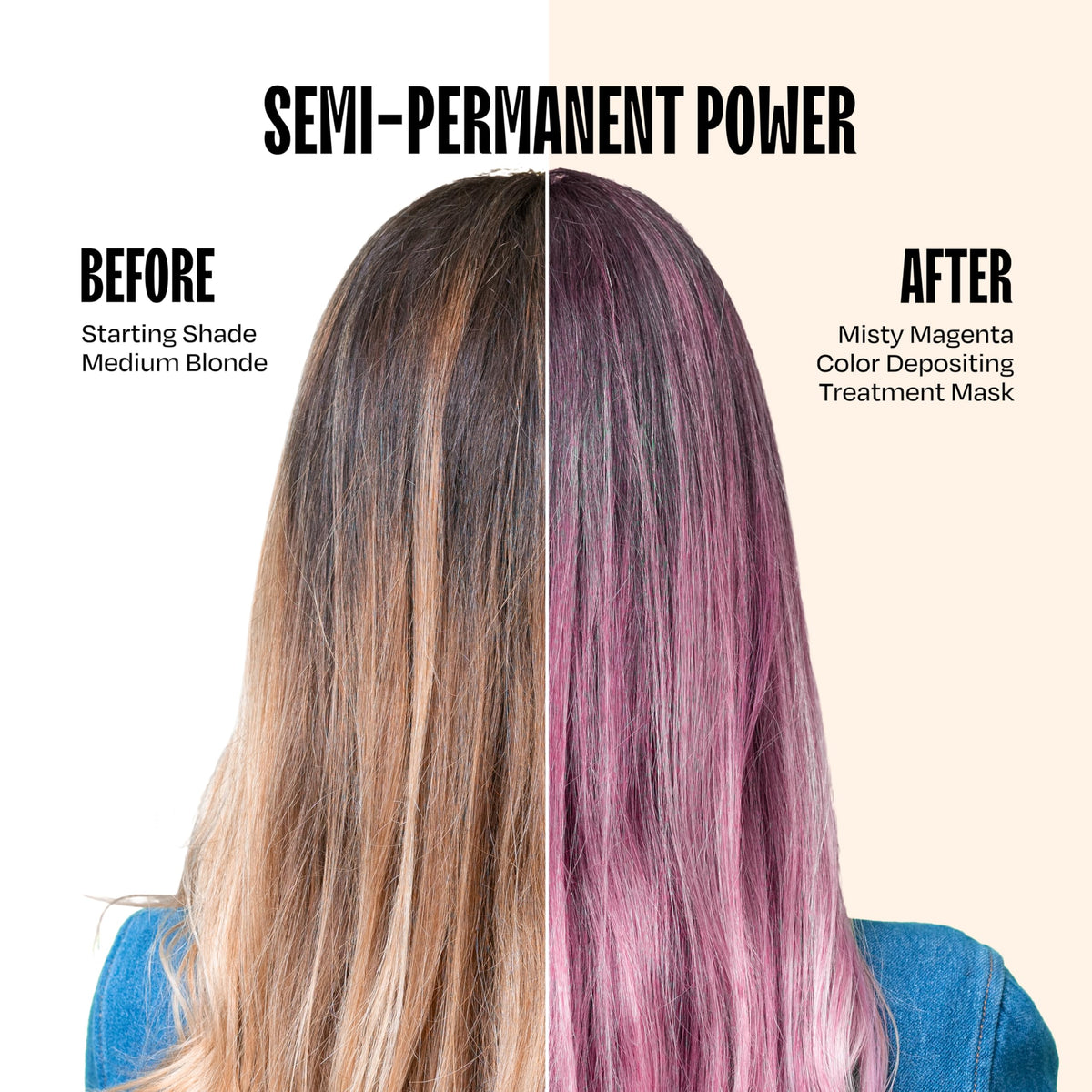 Overtone Smoky Magenta label close-up showing vegan formulation