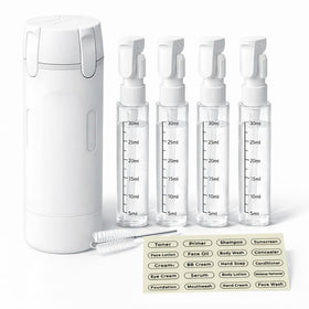 OvOHapia 4-in-1 travel bottle with open cap for easy refilling