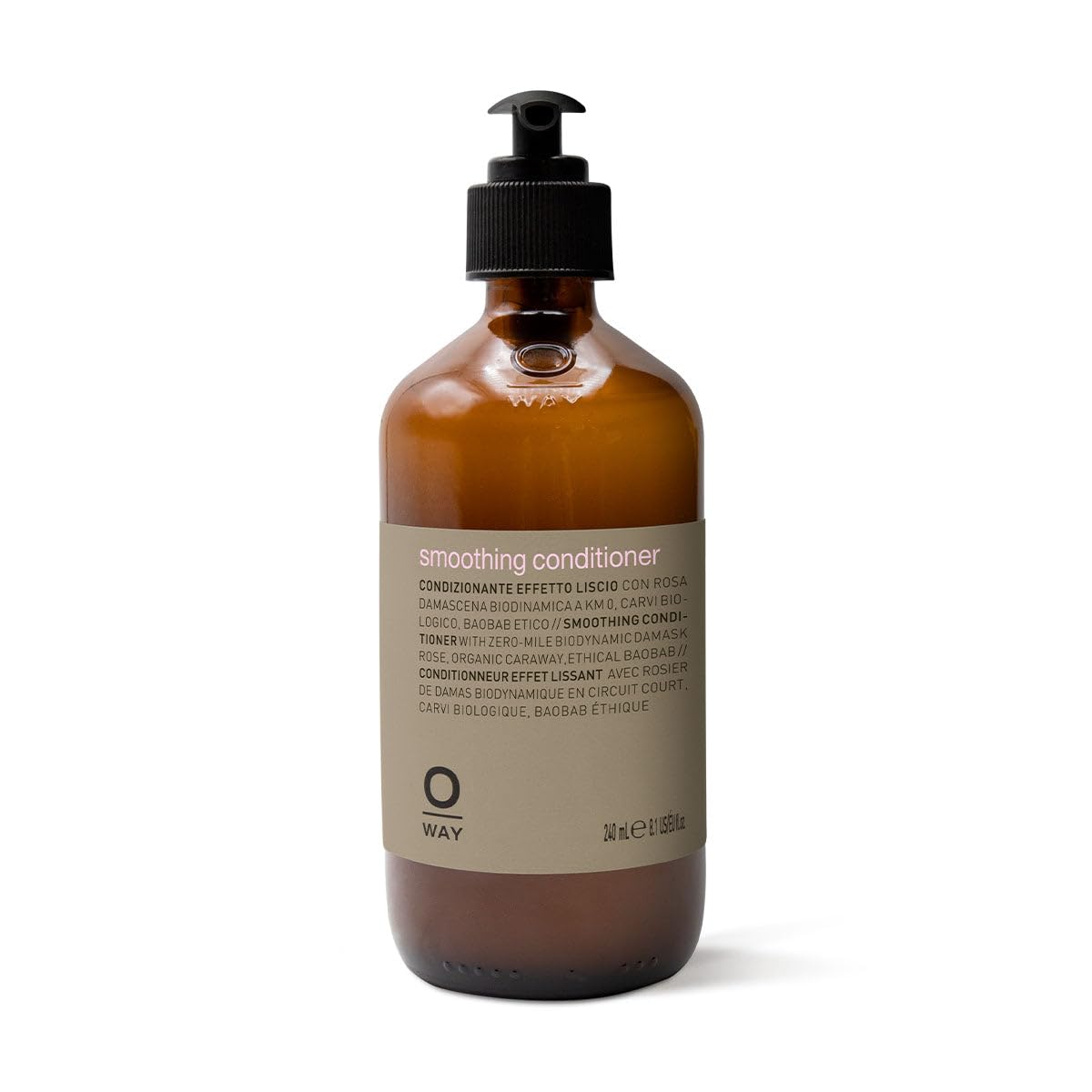 OWAY smoothing conditioner bottle for frizz control and detangling
