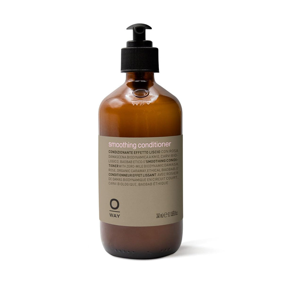 OWAY smoothing conditioner bottle for frizz control and detangling
