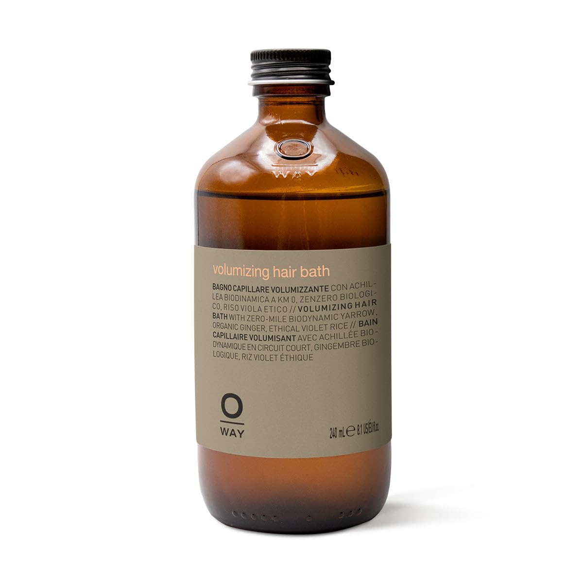 OWAY volumizing hair bath bottle offers a gentle cleanse and added body