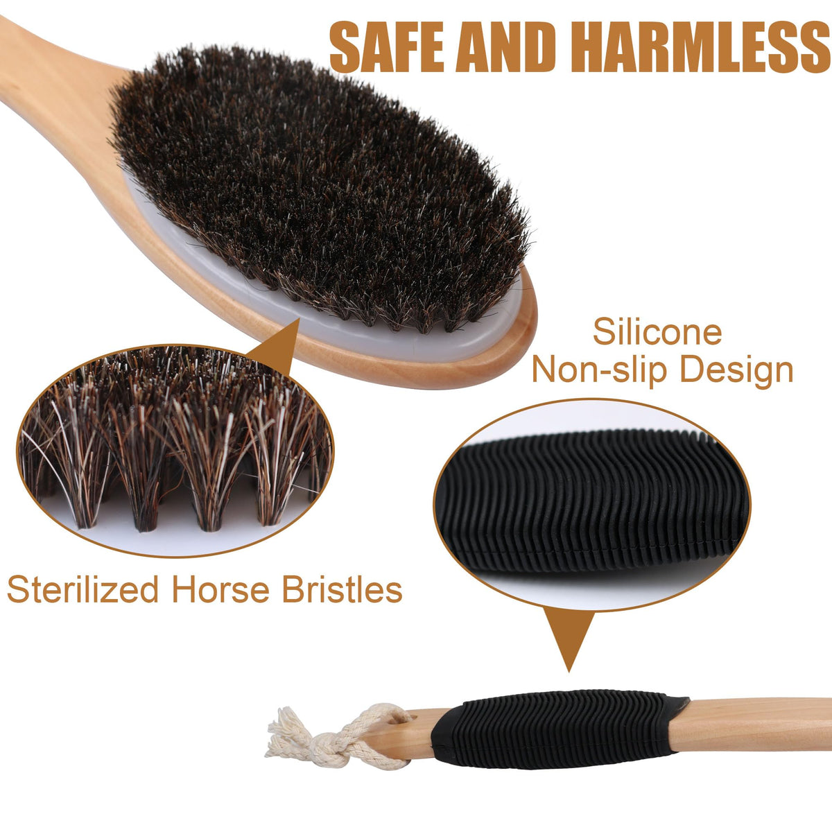 OWIIZI non-slip grip ensures safe use in the shower