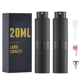 Owlyee 20ml travel bottle with black cap for leak-free portability.