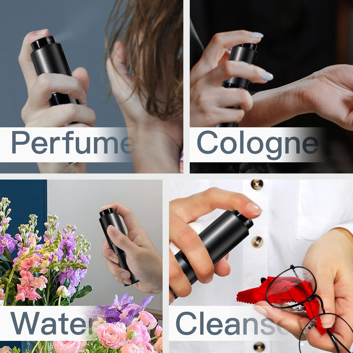 Owlyee two-pack fragrance sprayers ideal for travel sets and gifting.