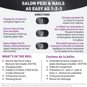 Own Harmony buffer in action refining thick toenails for smoother edges