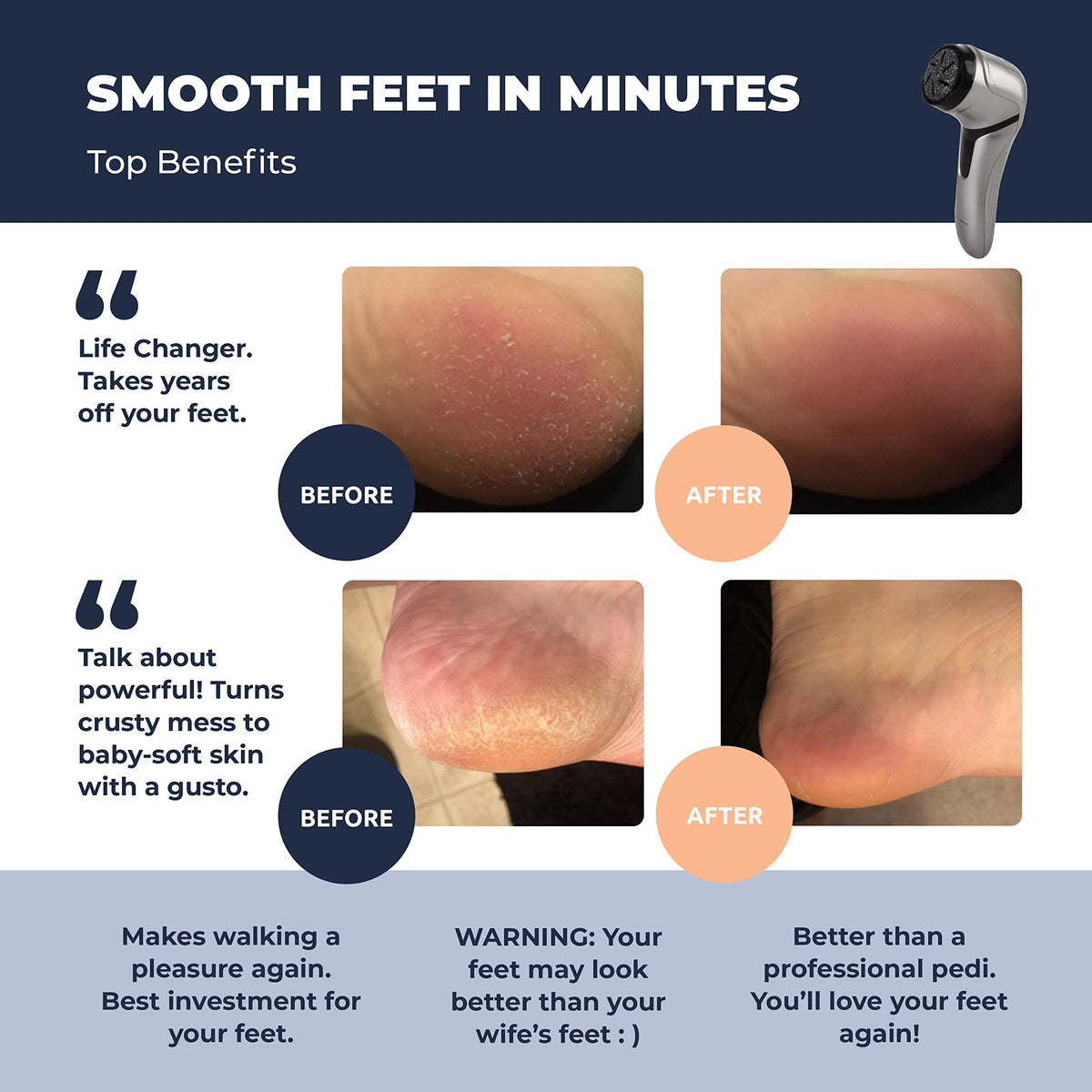 Own Harmony waterproof foot file for use in wet or dry conditions.