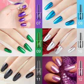 Ownest 12 Colors set close-up demonstrates smooth application for flawless glossy nails.