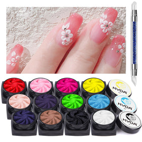 Ownest 12 color sculpture gel palette for vivid DIY nail art results