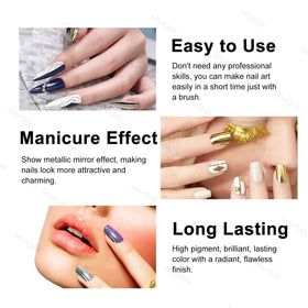 Ownest mirror nail polish kit brush close-up signals beginner-friendly application.