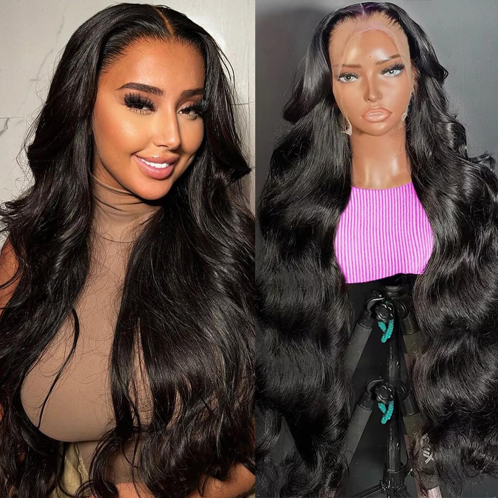 Ownrose 24 inch lace front wig with breathable lace for natural look.
