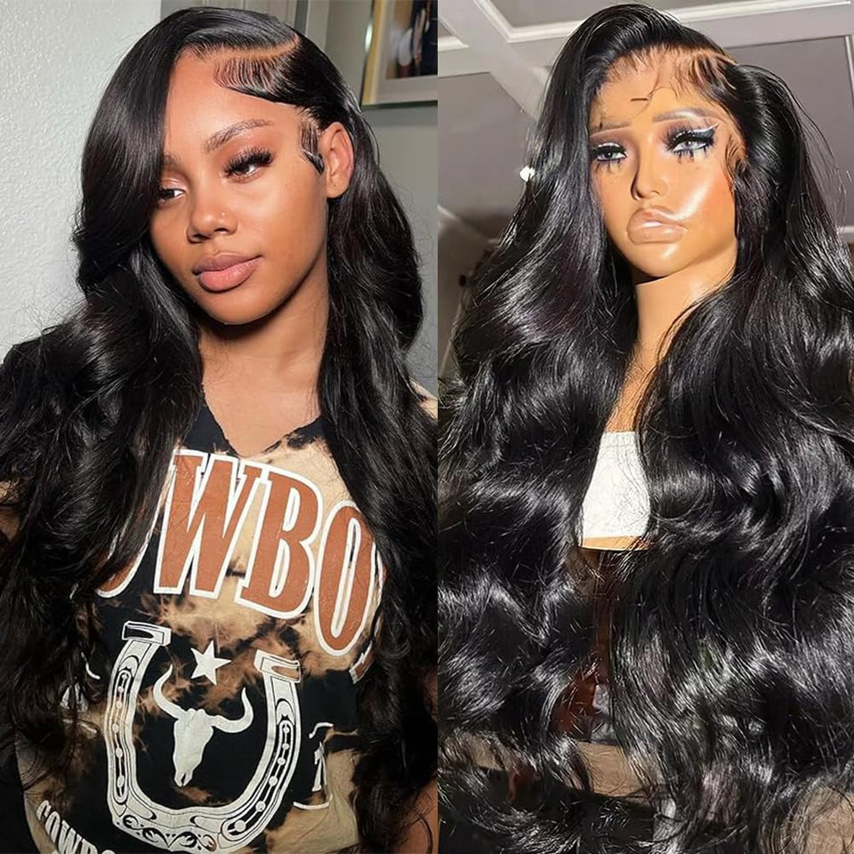 OWNROSE body wave lace front wig 13x6 with natural hairline for seamless parting