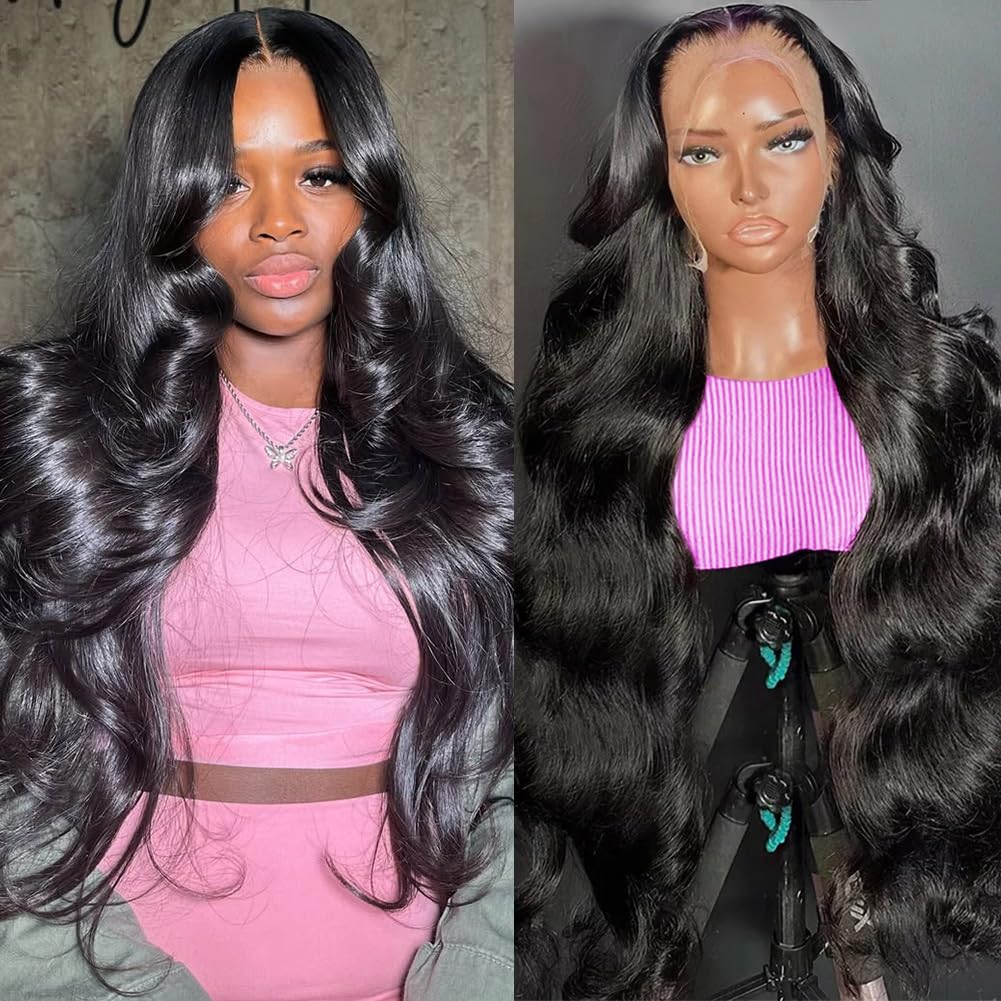 OWNROSE body wave lace front wig 18 inch close-up showing natural hairline and seamless blend.