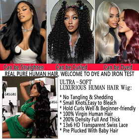 OWNROSE wig offers heat resistance up to 350F for restyling